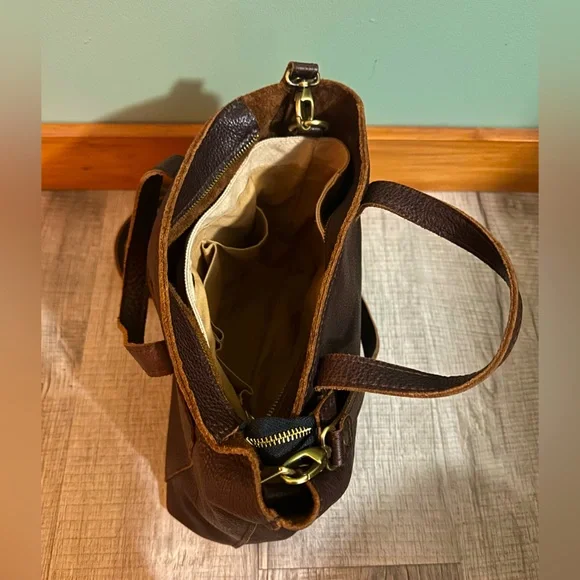 Portland Leather Goods Medium Crossbody Tote - Picture 9 of 12